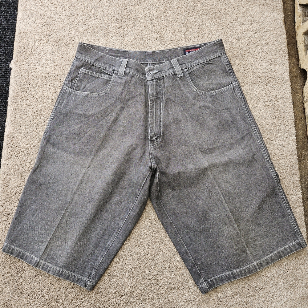 Men's Silver Willie Esco Classic Denim Shorts Y2k Baggy Sz 40 (Fit Like 38) Wide